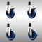 Service Caster 5 Inch 316SS Solid Poly Swivel 1-3/4 Inch Expanding Stem Caster Lock Brake, 2PK SCC-SS316TTLEX20S514-SPUS-2-S-2-134 - alternate 2